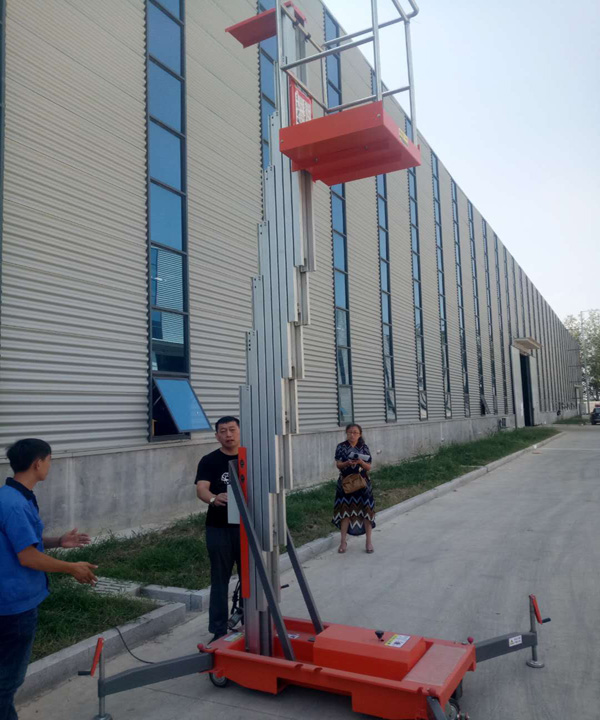 質監局來檢測鋁合金升降機