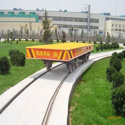 電瓶供電軌道行走平板車