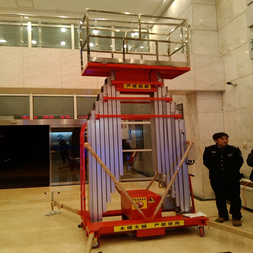 體育館使用雙柱鋁合金升降機